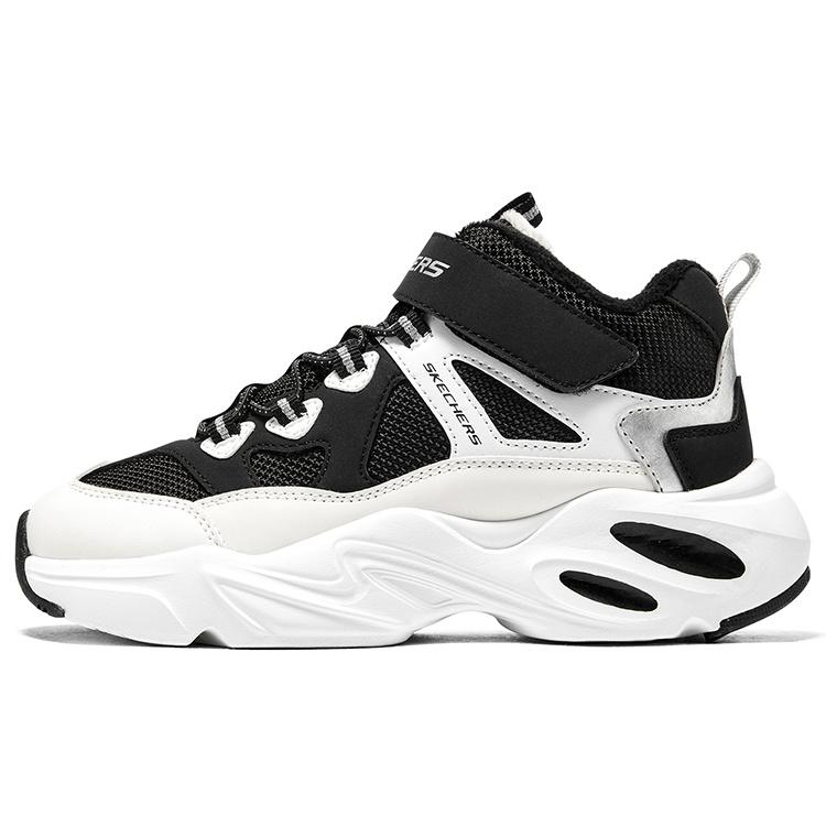 (GS) Skechers Sport DLites Shoes White Black Kids 303902L-BKW EU 35