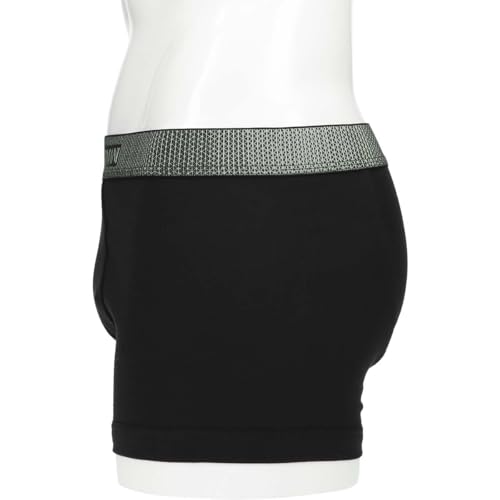 Emporio Armani Shiny Logo Band Boxer Shorts, Front Closure, EU Size, Men's Underwear, 54007711, Navy, Size 68