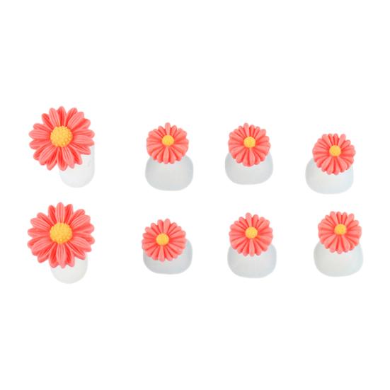 Yousheng 8Pcs Toe Separator Non-slip Washable Stain-resistant Sweat-absorbent Stable Soft Foot Finger Separator Nail Salon Supply