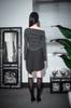 Dear Me Asymmetrical Capsule Skirt [Black Stripe]