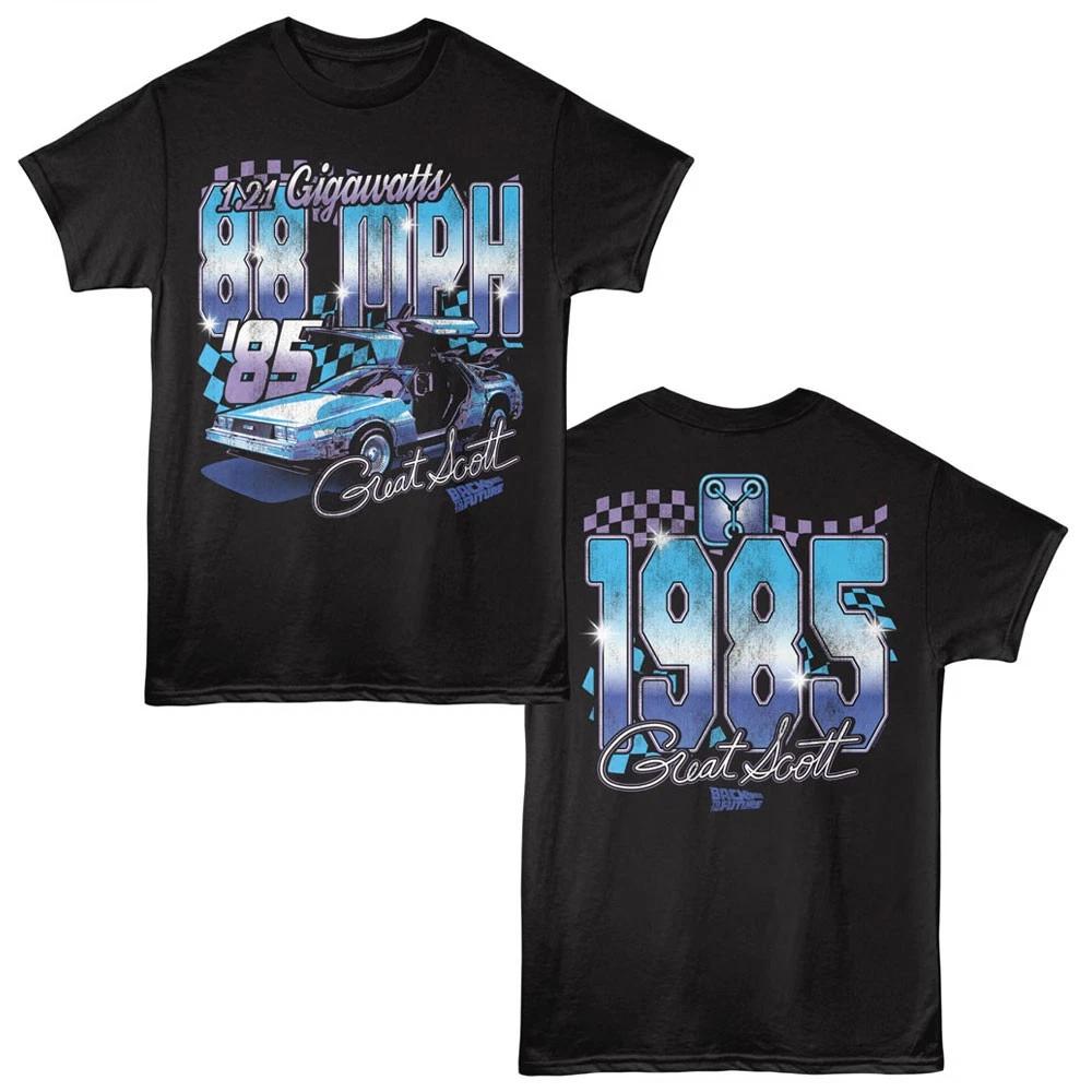 Back To The Future Movie 1.21 Gigawatts 1985 Great Scott Men s T Shirt S