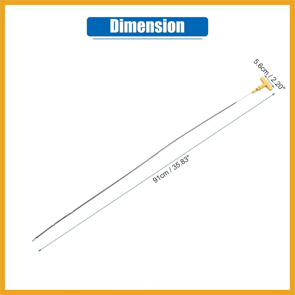Engine Oil Level Indicator Dipstick for Ram 1500 2011-2019 for Ram 2500 2011-2017 for Ram 3500 2011-2017 for Dodge for Ram 3500 2009 No.53021321AK