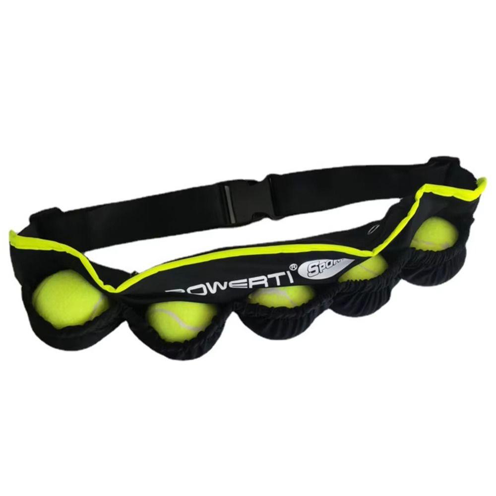 Adjustable Tennis Ball Bag Fanny Pack Waist Bag Tennis Tennis Balls Holder  Tennis Supplies