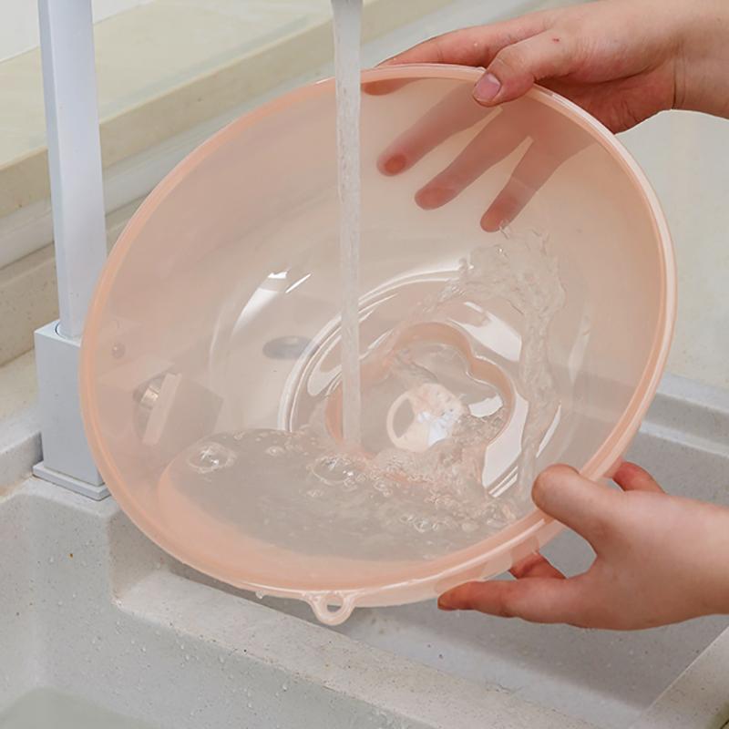 1 pieza Bandeja de aislamiento térmico para microondas Espesada Transparente Cubierta antisalpicaduras Aislamiento de plástico Cubierta para verduras