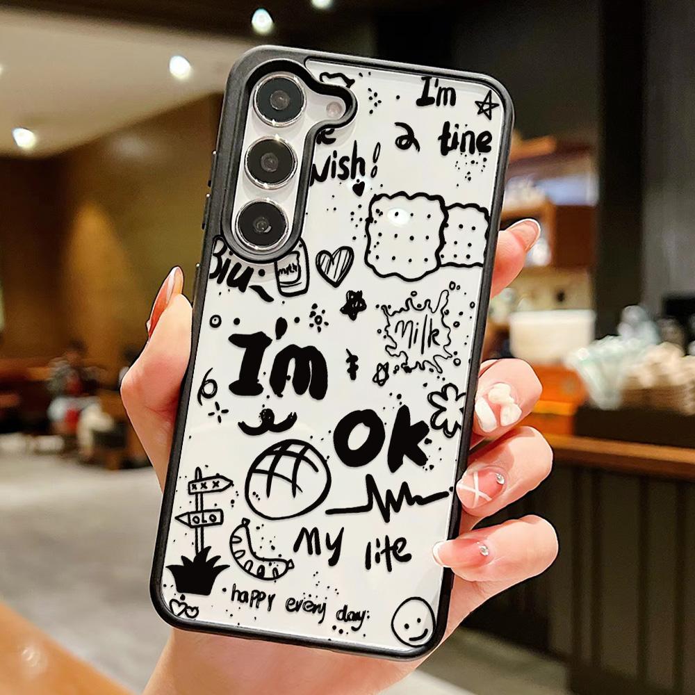 Custodia per Telefono Animali Cartoni Animati Per Samsung Galaxy S26 Ultra Case S25 S24 FE S23 A17 A07 A56 5g A16 A55 A54 A36 A26 Cover Trasparente Opaca