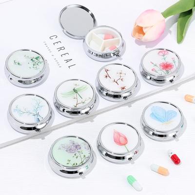 Fashion Three Grid Travel Medicine Organizer Makeup Storage Container Pill Cases Pill Box