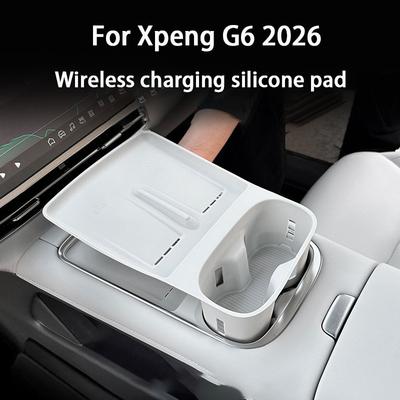 Base de Carga Inalámbrica Base de Silicona Portavasos Decoración para Coche Automóvil Para Xiaopeng Xpeng G6 g6 2026 Accesorios de Interior
