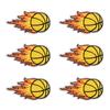 10pcs Wholesale Sports Theme Embroidered Patches On Clothes Jackets Cartoon Basketball Decoration Iron On Patches For Clothing 