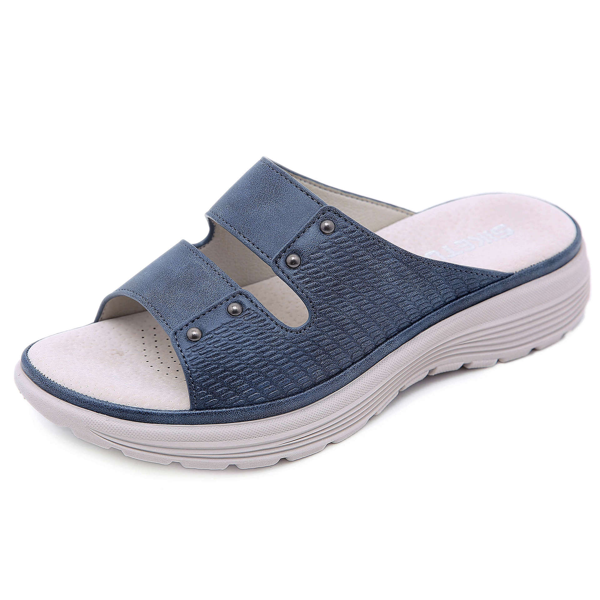 Sandalias De Mujer Shoes for Women Elegant Summer Fashion Wedges Comfortable Beach Slippers Plus Size 34-42 Platform Sandals 34 синий 4760₽