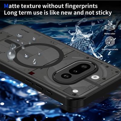 Funda Protectora Mate Transparente Magnética de Carga Inalámbrica a Prueba de Golpes Para Nothing Phone 3 3a 2a Pro 2a Plus CMF Phone 2 Pro 1 Cubierta Magsafe
