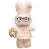 Plush Bunny Toy With Glasses For Children Gift And Comfort