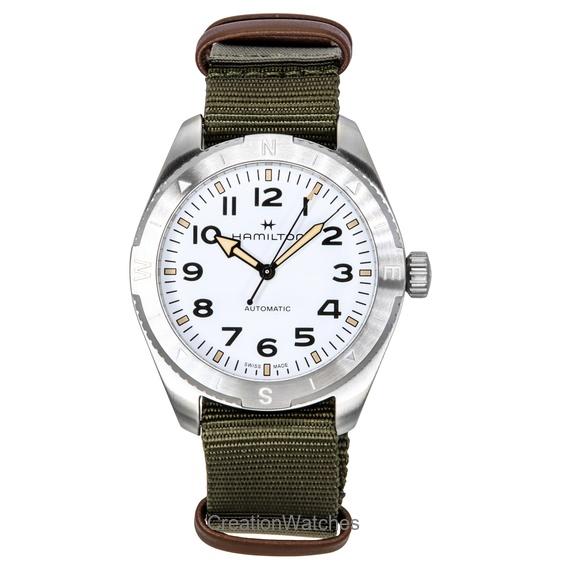 Hamilton Khaki Field Expedition Textile Strap White Dial Automatic H70315910 100M Unisex Watch