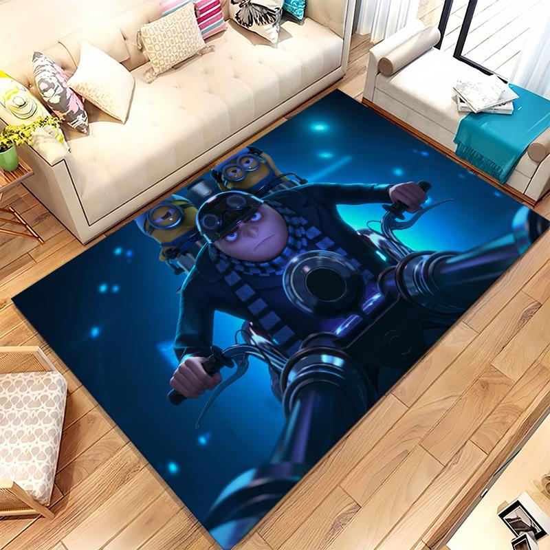 Cute Minions cartoon Living Room Non-Slip Area Rug Soft Carpet for Bedroom Kids Playroom Sofa,Home Decor Doormat Gift