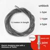 1/1.5/2.5/3.5/5 Meter Home Drain Cleaner 10mm Dia Pipe Spring Anti-Rust Sewer Sink Basin Pipeline Clogged Remover Cleaning Tool