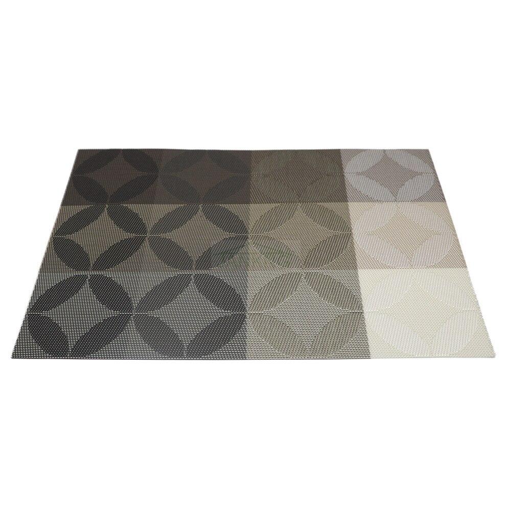 6 sztuk / partia nowość podkładki pod kubek podkładka pod kubek żaroodporne pcv kuchnia jadalnia w paski podkładki stołowe na mata stołowa 45 * 30 cm