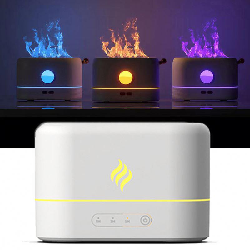 Portable Cool Mist Usb Led change color room air fire flame humidifier Aroma Essential Oil Diffuser humidifier