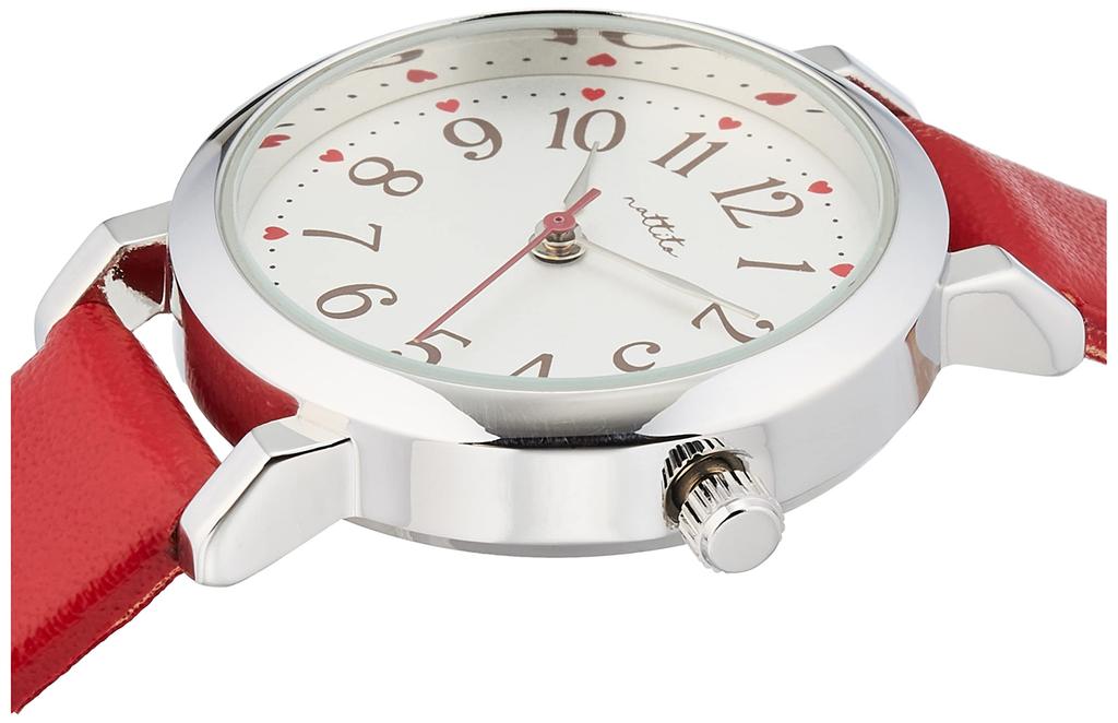 Fieldwork Analog Watch Lovely Silver Leather Strap Red (Fieldwork) GY044-4 Women's