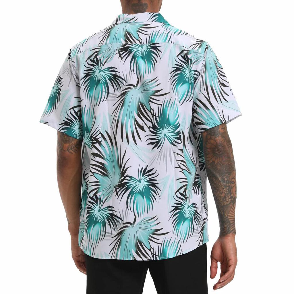 Havajská košile pro muže, pánské vintage košile na bowling s krátkým rukávem letní plážová košile