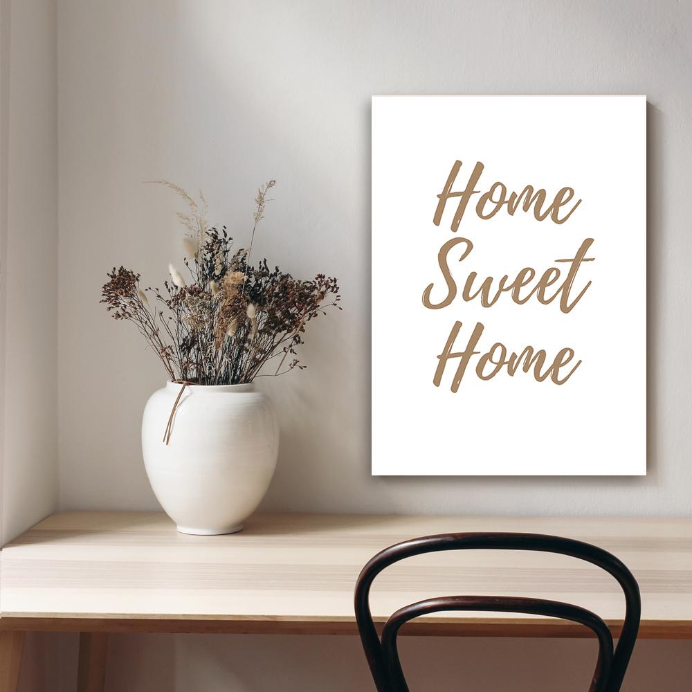 Canvas print, Home Sweet Home inscription