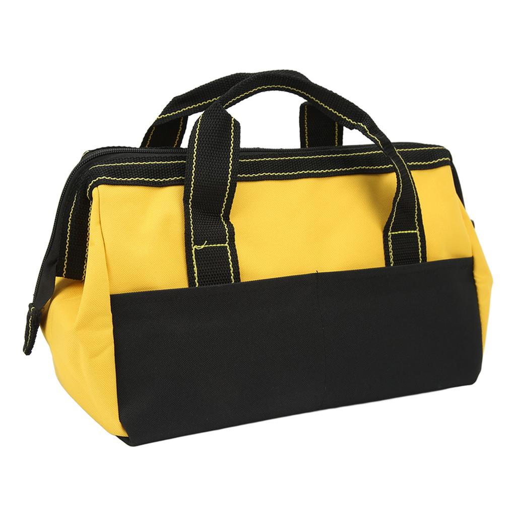 16-Zoll-Werkzeug-Aufbewahrungstasche mit breiter Öffnung, strapazierfähig, wasserdicht, tragbar, Handwerkzeug-Tragetasche, Gelb