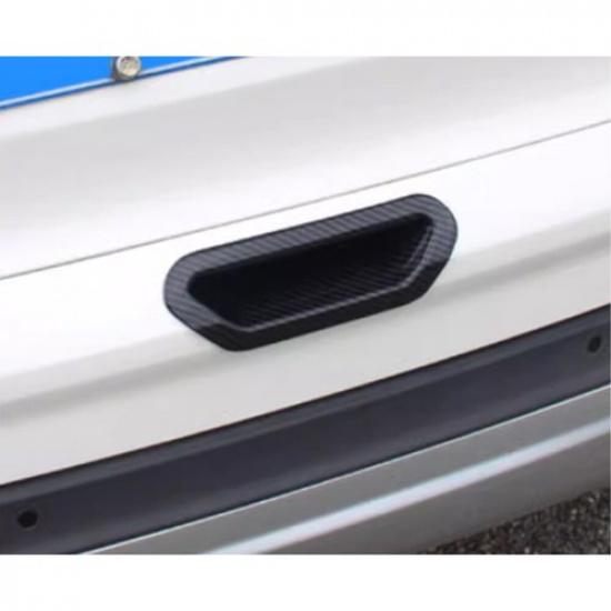 GL Trunk Tailgate Door Bowl Cover Trim For Ford Edge 2015- ABS Carbon Fiber