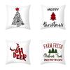 Vibrant Cartoon Christmas Cushion Cover Ideal For Home Sofa Decor With Xmas Tree