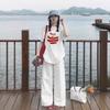 White Cotton Apple Short-sleeved T-shirt Women's Summer New Design Sense Niche Loose American Half-sleeved Top Trendy