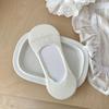 Ladies Spring and Summer Thin Pure Color Bow Shallow Mouth Boneless Breathable Non Slip Heel Invisible Socks