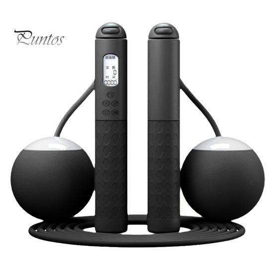 

Скакалка с шариками-счетчиками ЖК-дисплей Нескользящая ручка Не спутывается Студенты Дети Мужчины Женщины Тренировка Тренировка Похудение Беспроводная скакалка чёрный