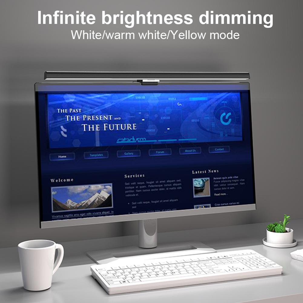 LED Computer Monitor Lamp USB Powered Screen Light Bar Hanging Table Lamp for Desk/Office/Home/Game