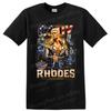 Maglietta da Wrestling Cody Rhodes Ritratto Patriottico Grafica Artistica Maglietta per Fan di Wrestling
