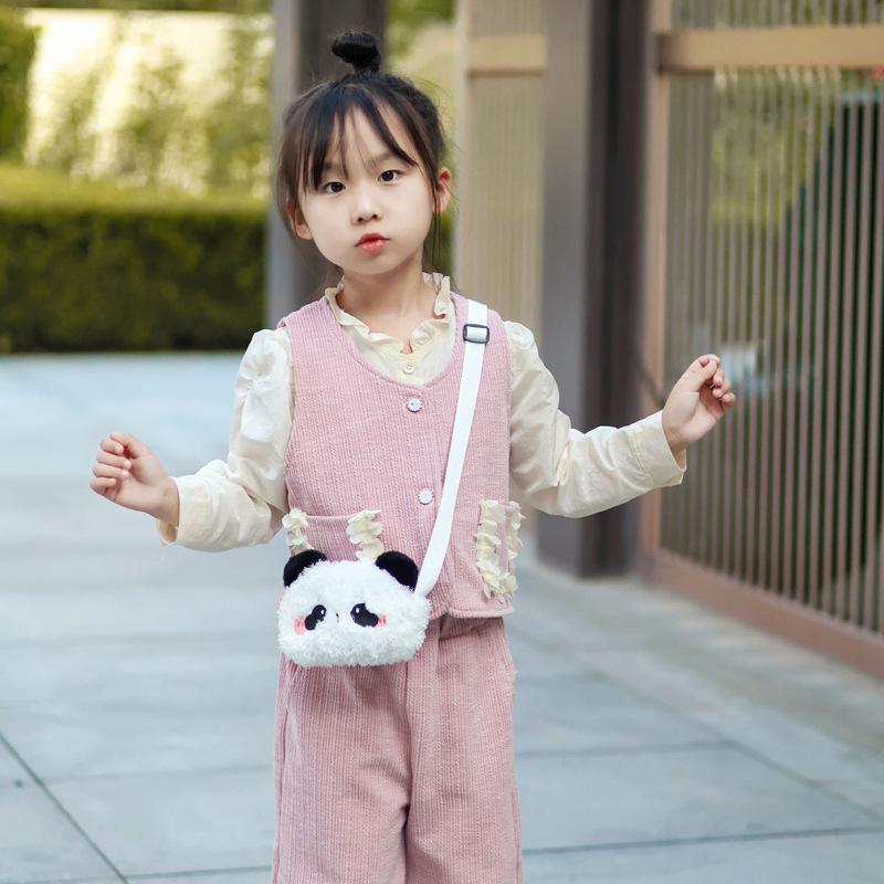 Single-shoulder Bag, Small and Compact Baby Wallet, Children's Plush Bag