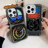 Aircraft Instrument Cockpit Radar Soft Phone Case for iPhone 15 16 17 Pro Max 17Air 16E 14 Plus 13 12 Mini Shockproof Cover Back