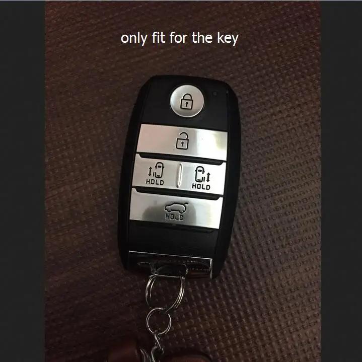 Silicone Rubber Car Key Cover Case For Kia Grand Carnival Sorento Sedona Mpv 5 Buttons Smart Remote Key Case