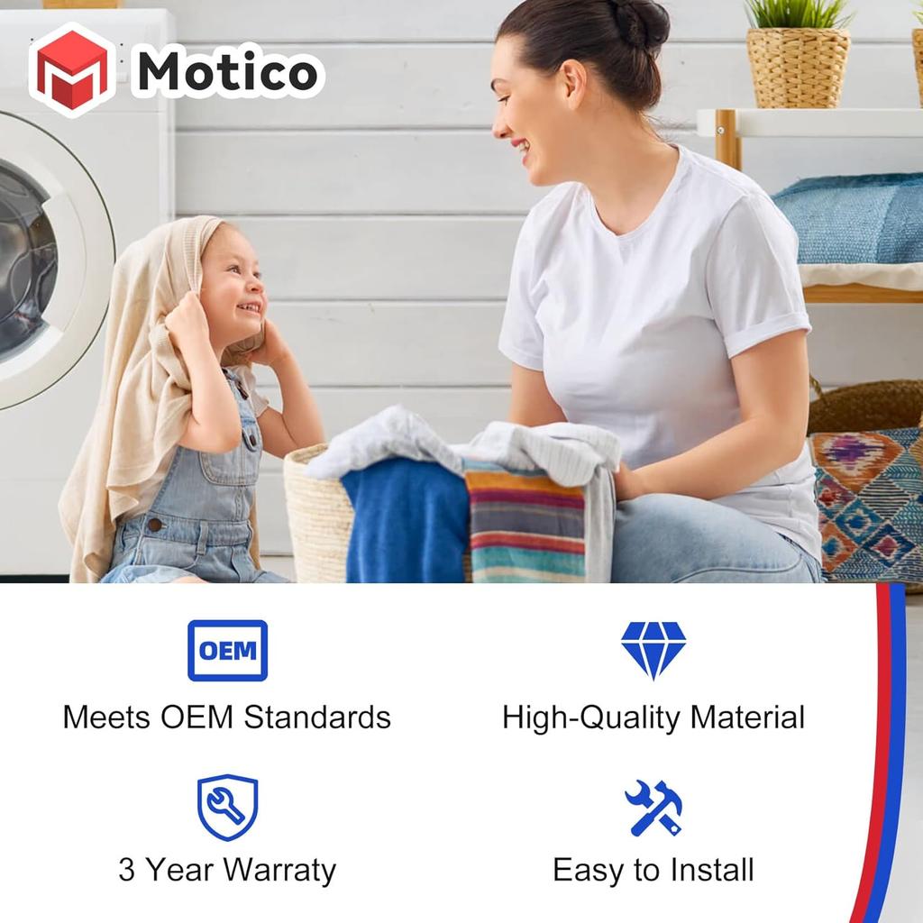 W11307244, W10682535 Washer Lid Lock Assembly (3 Wire) and W10837741 Washer Lid Strike Compatible with Whirlpool Kenmore Maytag Amana Crosley Washer,