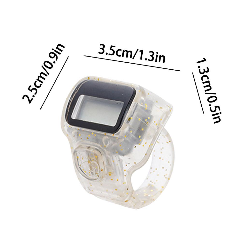 Fitness Electronic Finger Counter Mini Can Emit Light Digital Display Hand Tally Counter Number Count Clicker Resettable Clicker