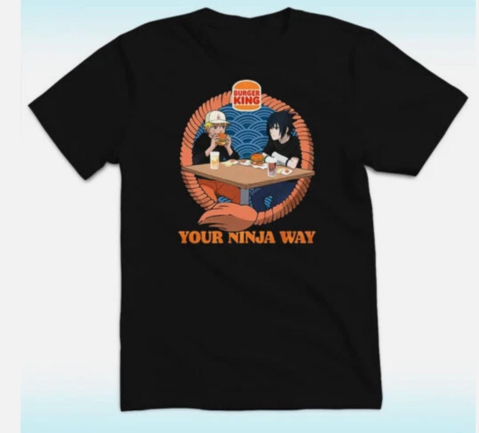 Burger King Naruto Your Ninja Way Shirt T-Shirt Fan Gift S-5XL S