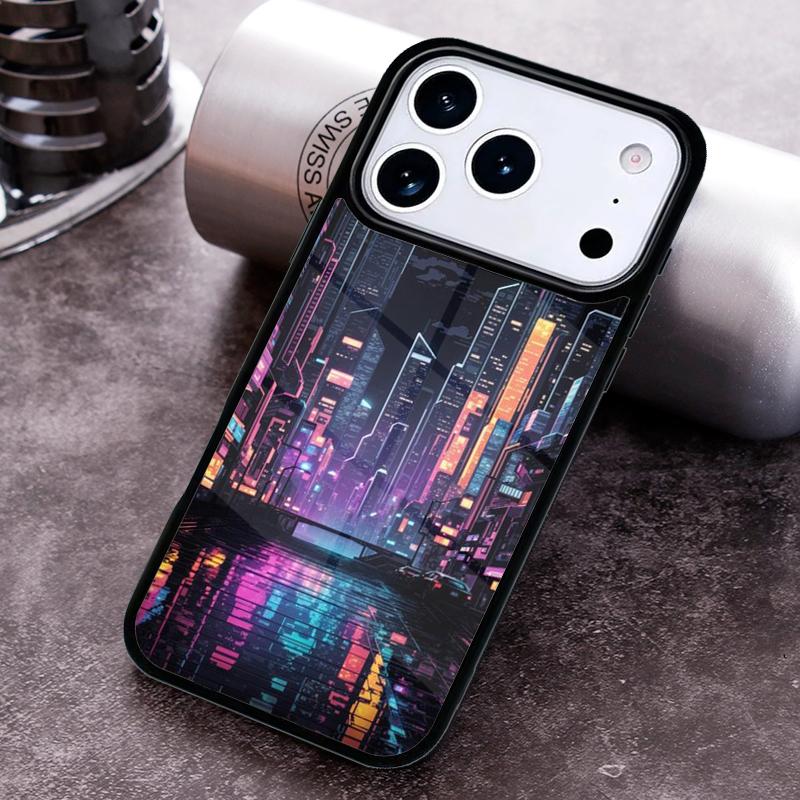 

City Lights Phone Case For iPhone 17 16 15 14 13 12 11 Pro Max Plus 17Air Soft Silicone Cover iPhone17 Pro