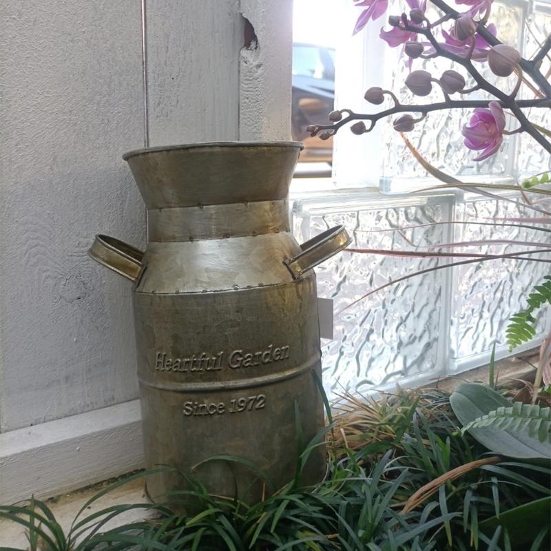 Fransk lantlig stil Antik blomvas Rural bordsdekorationer Inomhus Utomhus Bröllopsfestdekoration Järn Planteringskruka Hink