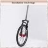 BUCKLOS Folding Bike Fork Oil Suspension 20 Inch Bicycle Fork 9*100mm Quick Release MTB BMX Forks 20in Bicycle Front Forks