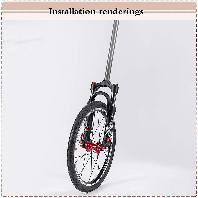 BUCKLOS Folding Bike Fork Oil Suspension 20 Inch Bicycle Fork 9*100mm Quick Release MTB BMX Forks 20in Bicycle Front Forks