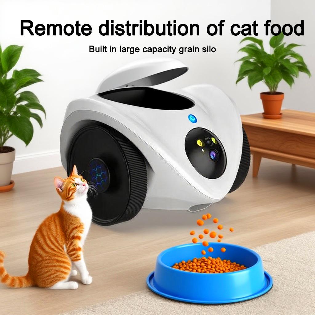 AIOOK HD 8MP 4K Mobile Pet Camera V360 Pro CCTV Dual Lens Tracking 4G Pet Food Drop Colour Night Vision Two-Way Home Camera