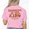 Daughter of The King T-shirts, Aesthetic Christian Tshirts, Women's Religious Shirt, Bible Verse Tees, Christian Church Tops