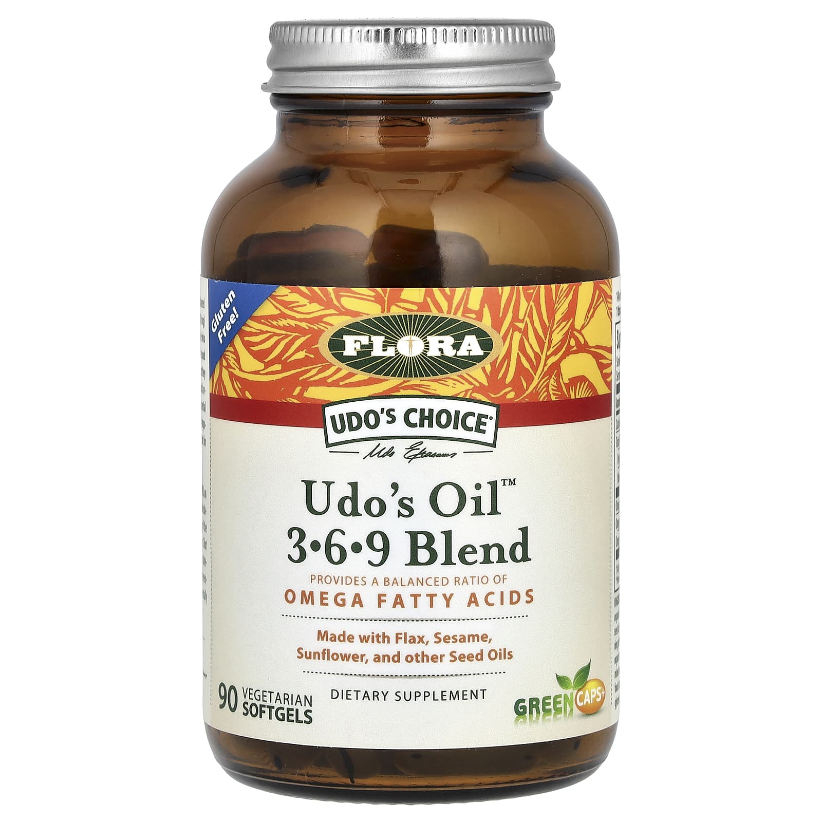 

Udo S Choice, Udo S Oil 3-6-9 Blend, Veggie Softgels, 90