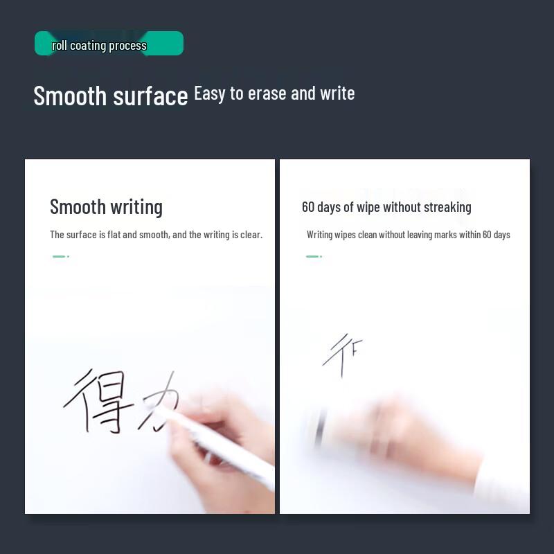 Deli 180x90cm Magnetic Wall-Mounted Whiteboard Set