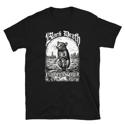 Black Death European Tour 1347-1351 Unisex T-Shirt Tops Tee S-3XL