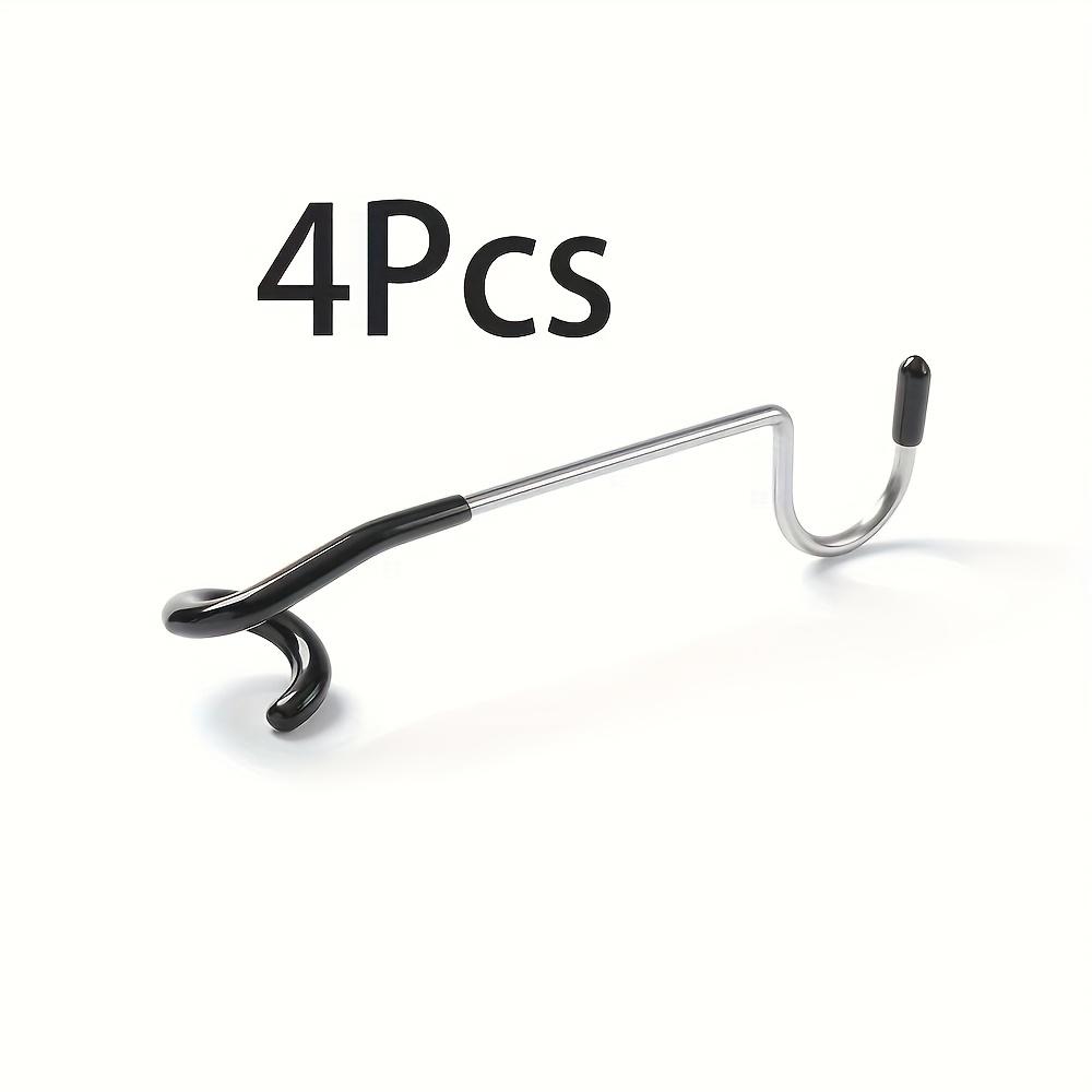 

4/8-Piece Stainless Steel Camping Pole Hooks - Heavy-Duty Matte Finish Multi-Functional Outdoor Hooks for Camping Gear