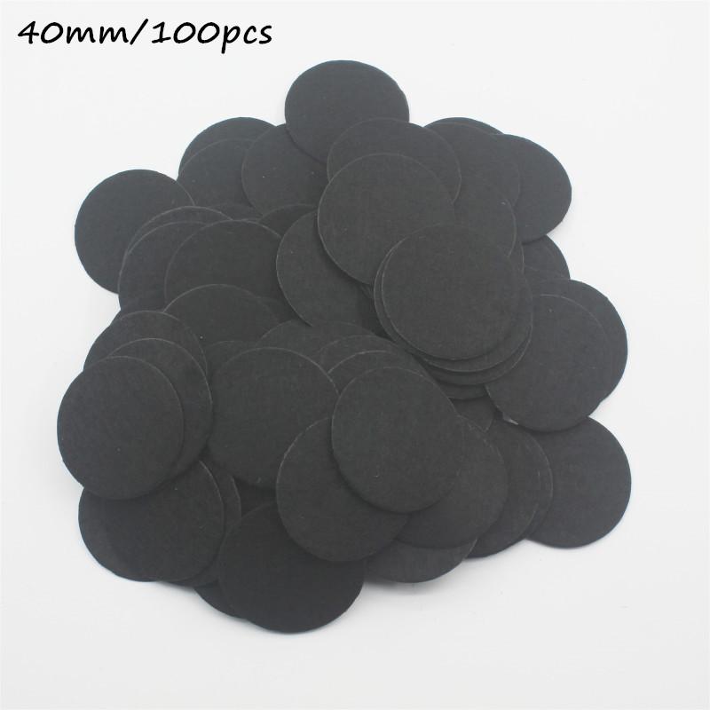 8/10/15/20/25/30/35/40/45/50mm Non Woven Round Felt Circle Pads for DIY Crafting Flower Backing Hair Accessories Vacuum Filters