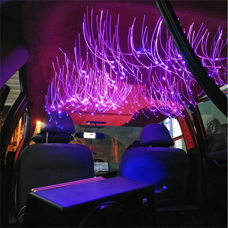 Car Roof Stars Starry Sky Ceiling Twinkle Fiber Optic Light Music Remote Control