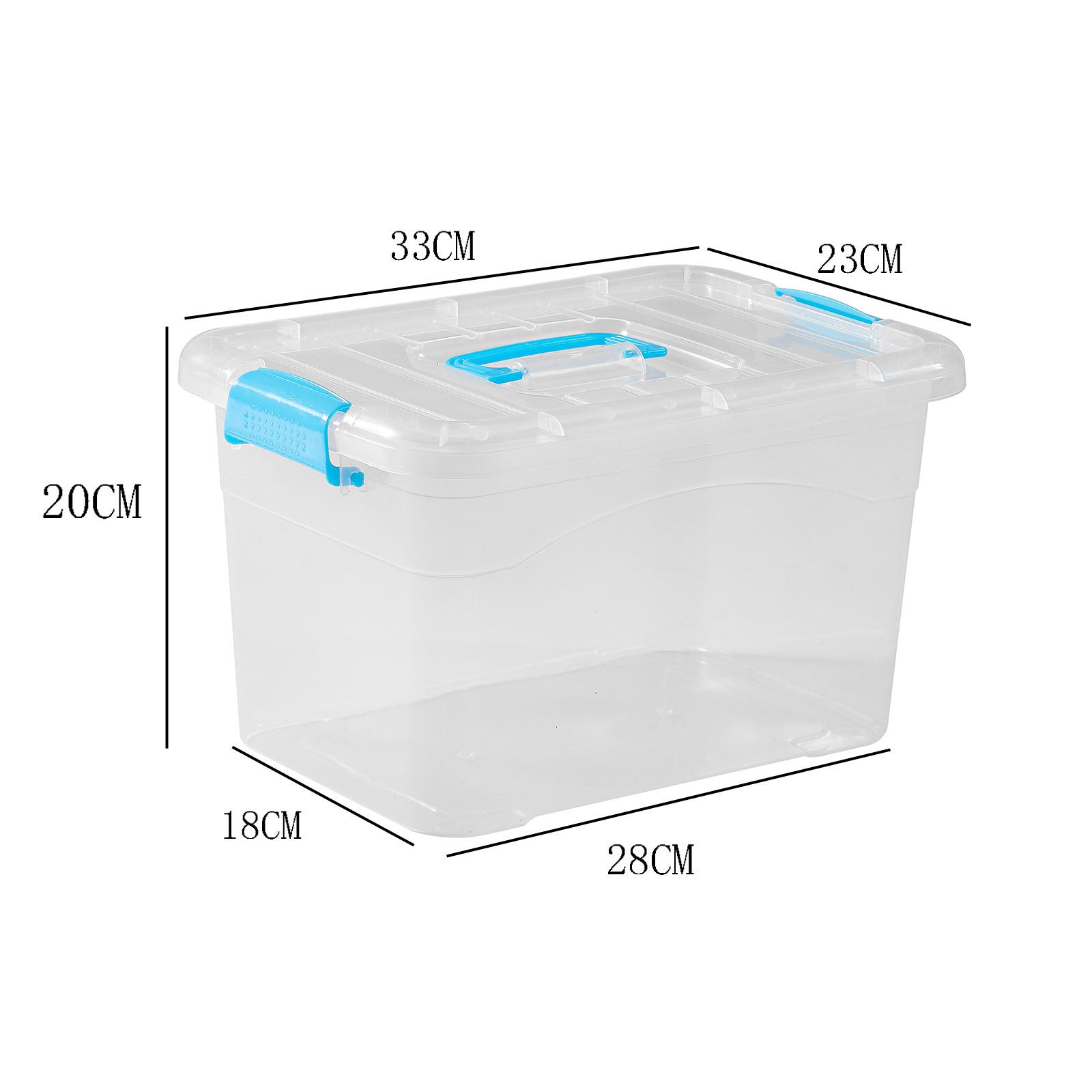 

Прозрачный большой ящик для хранения с крышкой - Органайзер для игрушек, закусок или автомобильных вещей